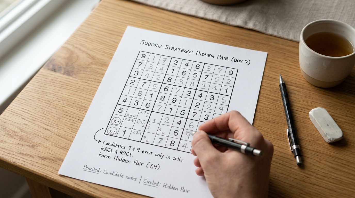 sudoku candidate notes illustration for Sudoku 247